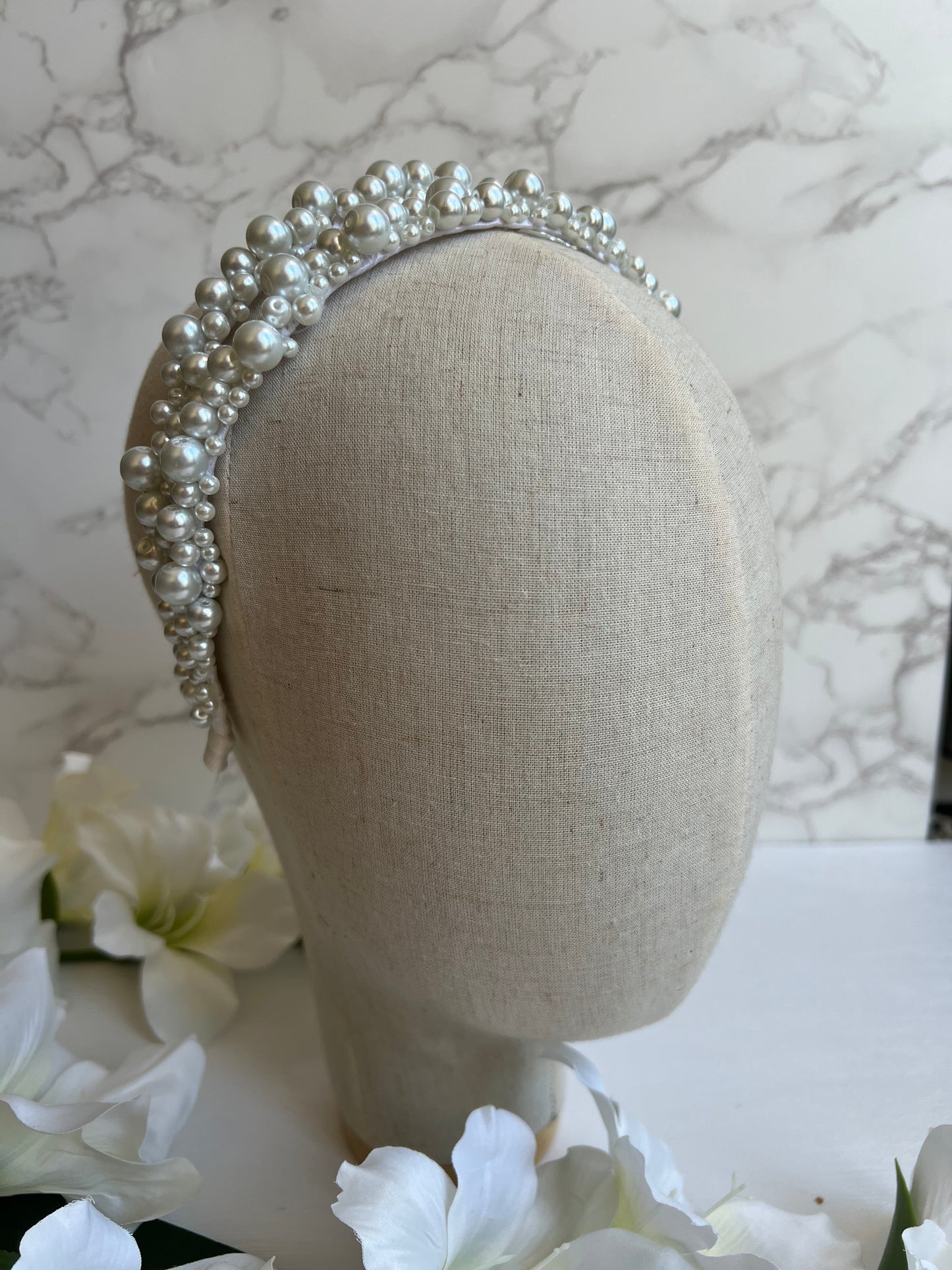 Double pearl headband Double pearl headband Precius pearls