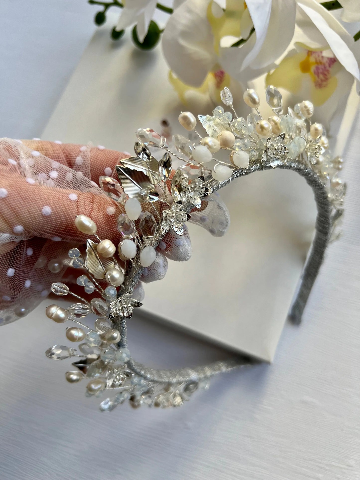 Alice Flower Tiara Full Crown