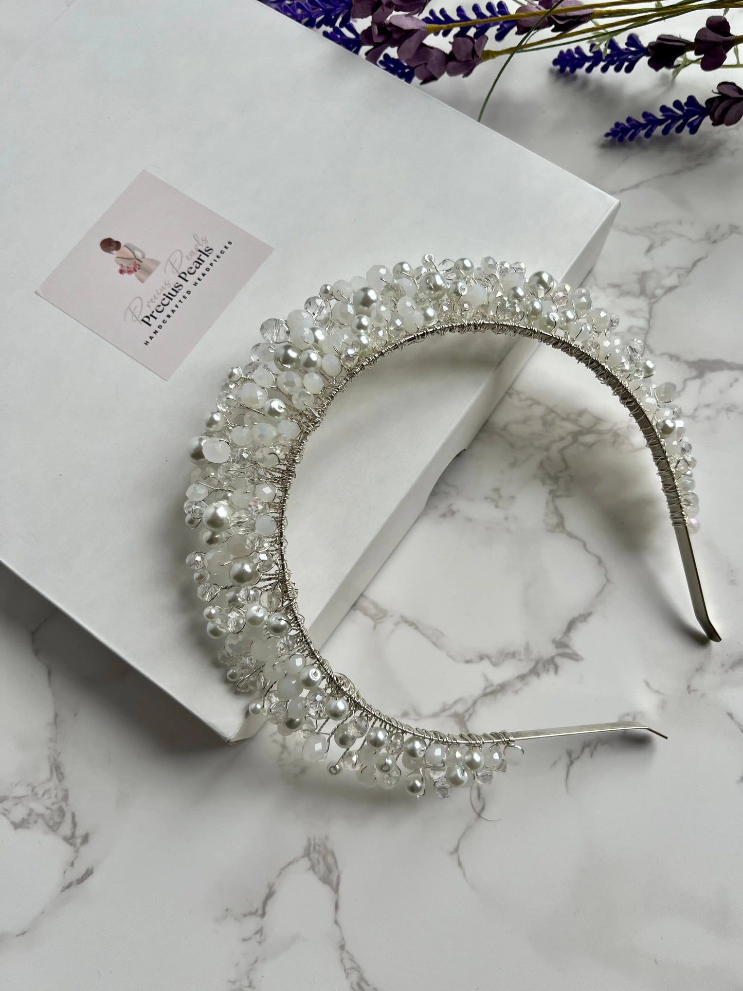 Bridal White Flower Crown