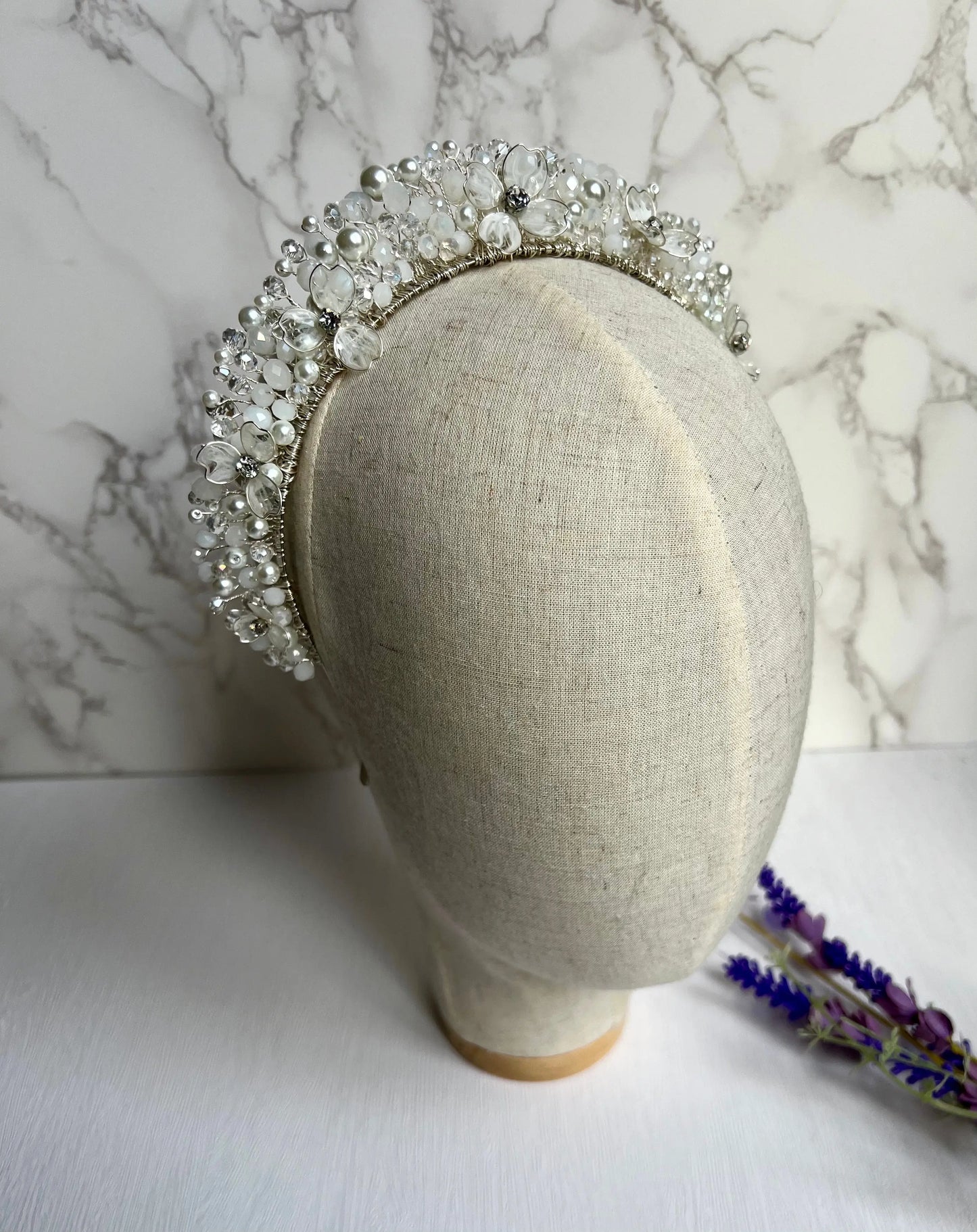 Bridal White Flower Crown