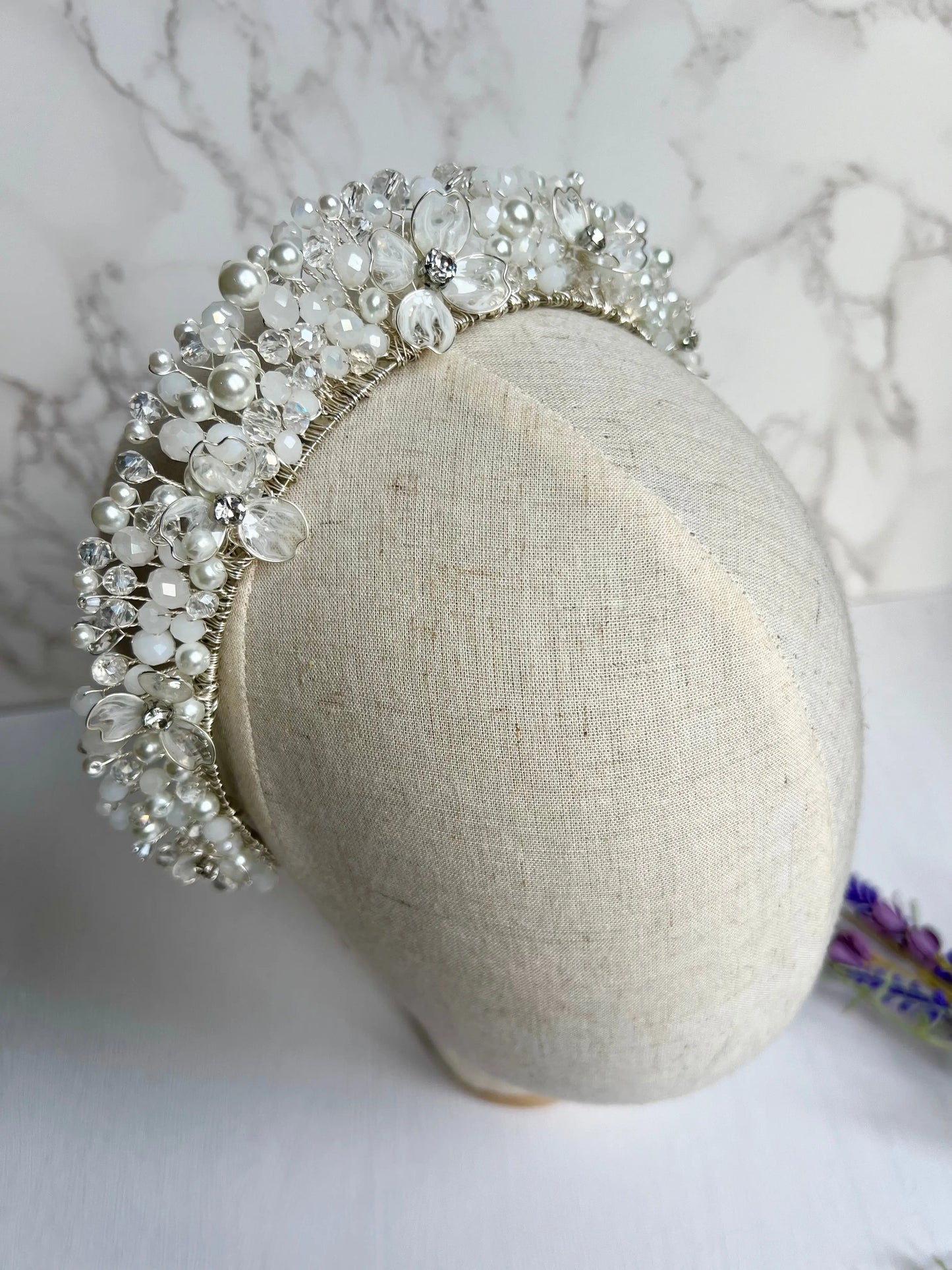 Bridal White Flower Crown
