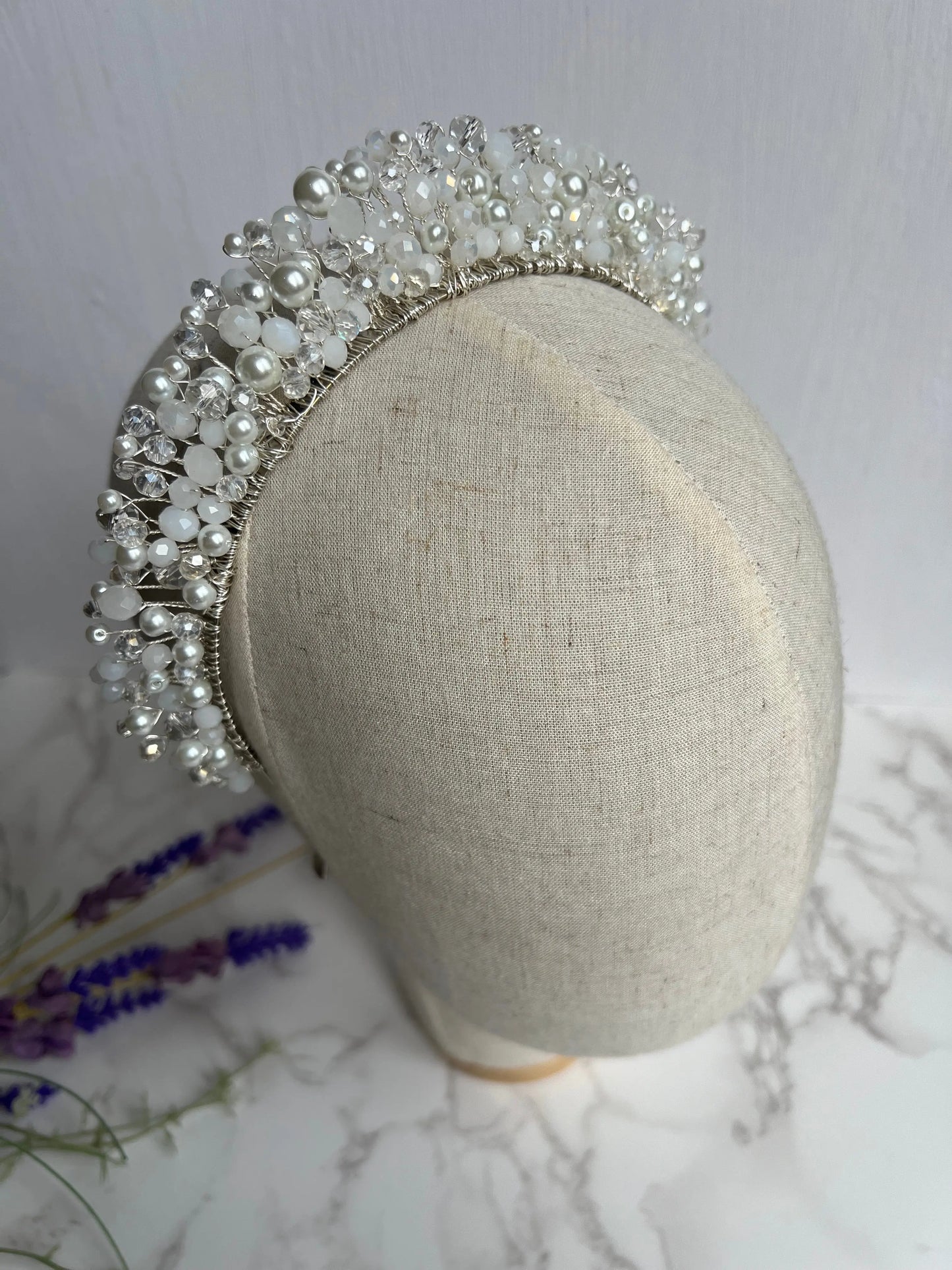 Bridal White Flower Crown