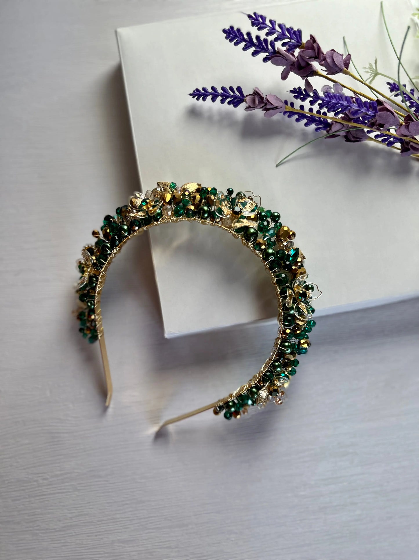 FLORA Emerald Flower Crown