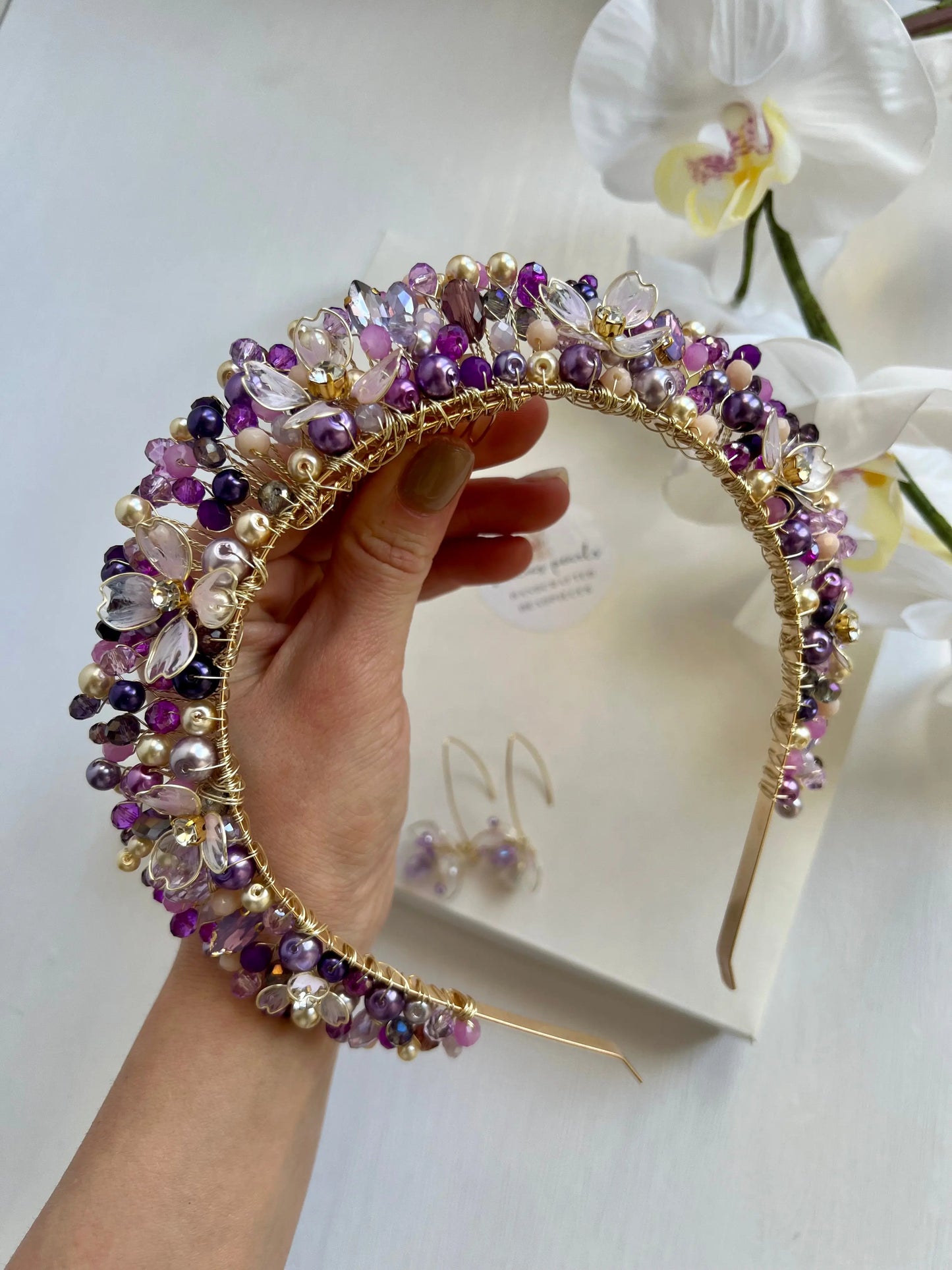 Purple Flower Crown
