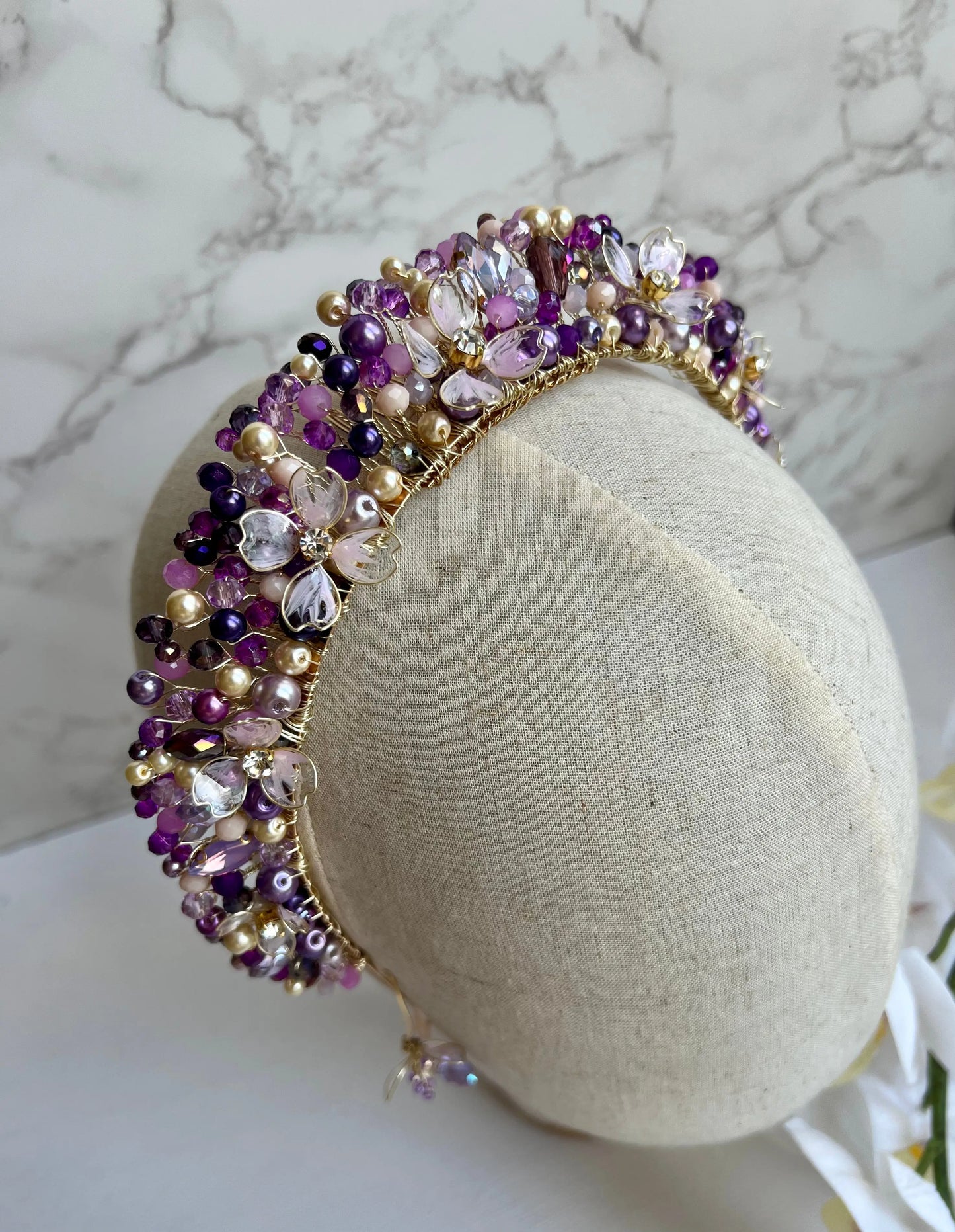 Purple Flower Crown