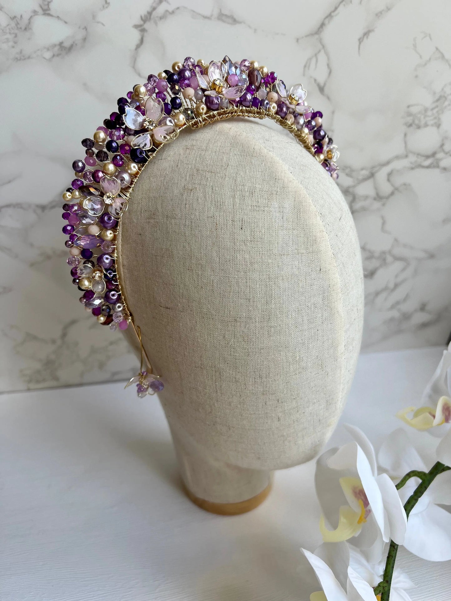 Purple Flower Crown