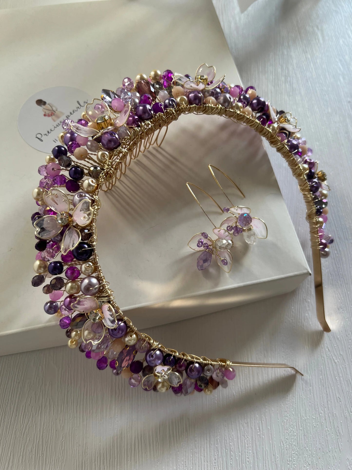 Purple Flower Crown