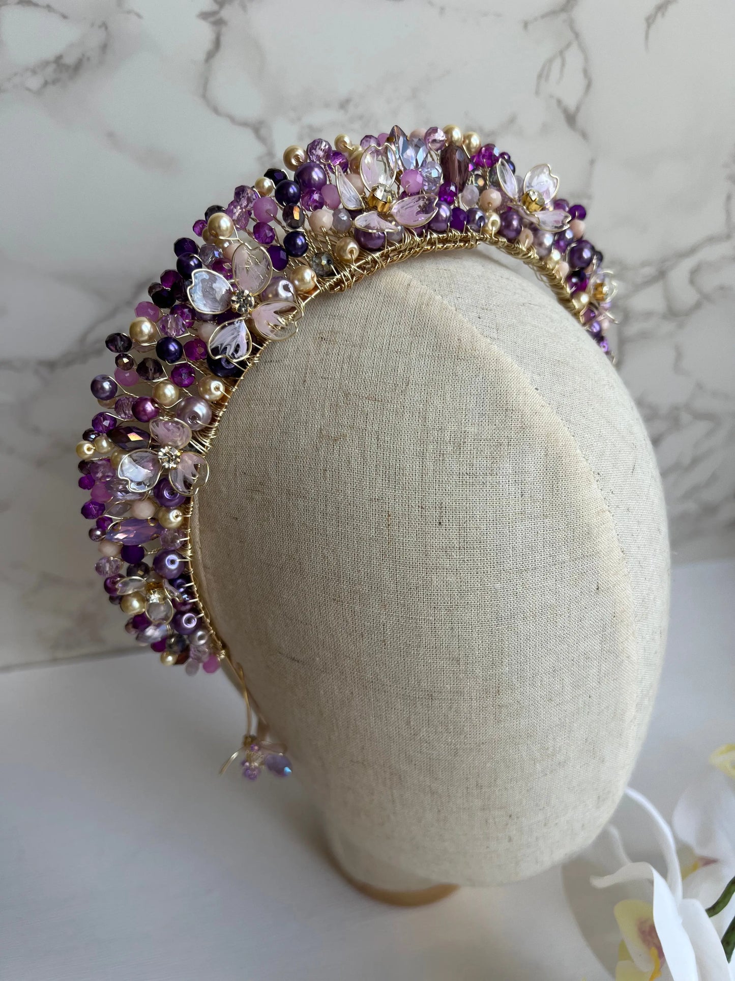 Purple Flower Crown
