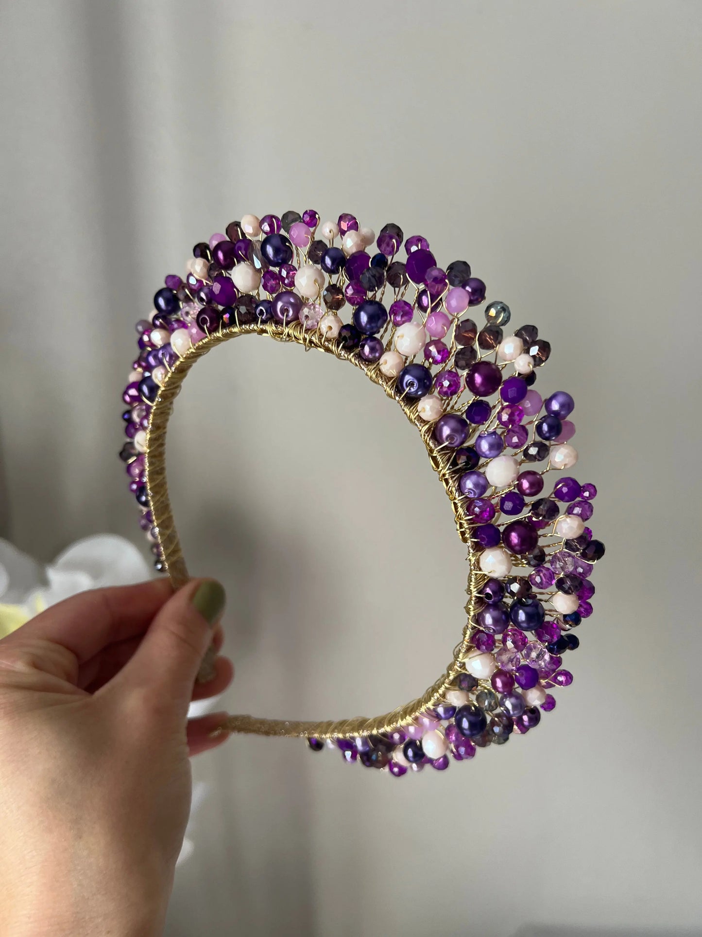 Purple Flower Crown