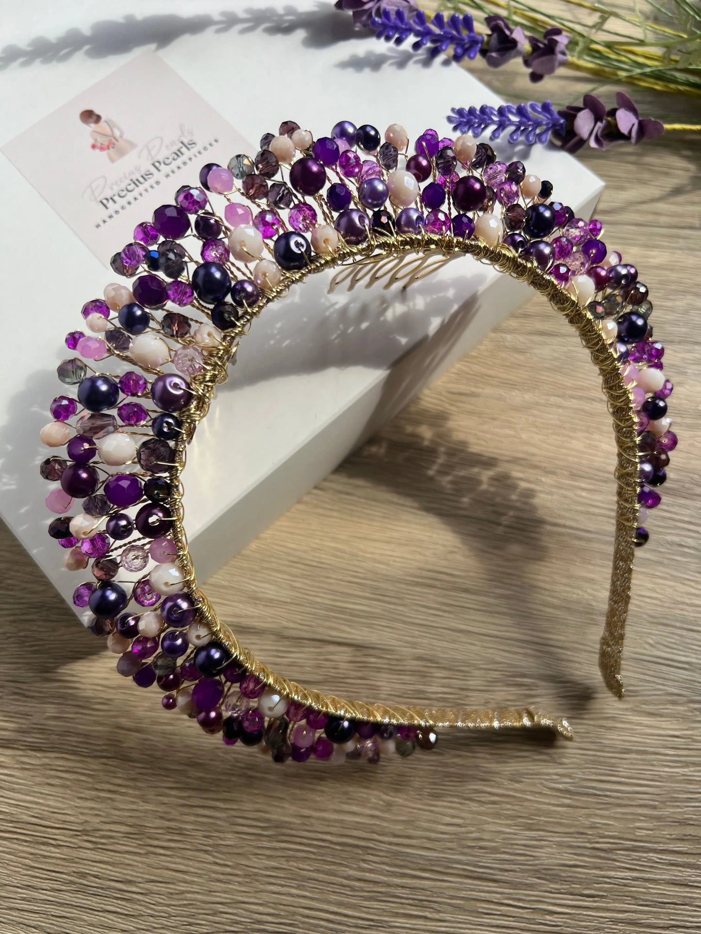 Purple Flower Crown