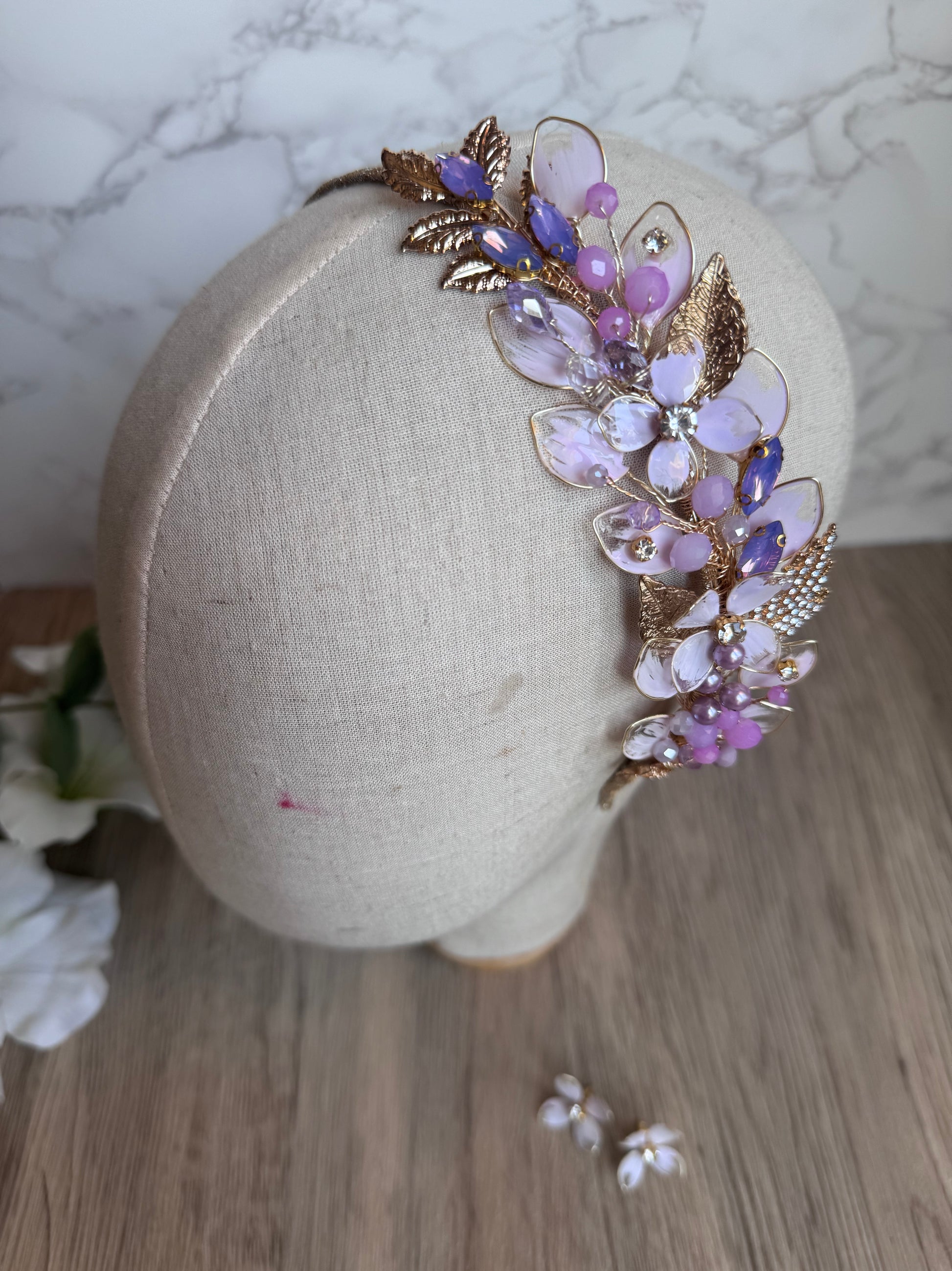 Lilac and Gold Lilac and Gold Precius pearls