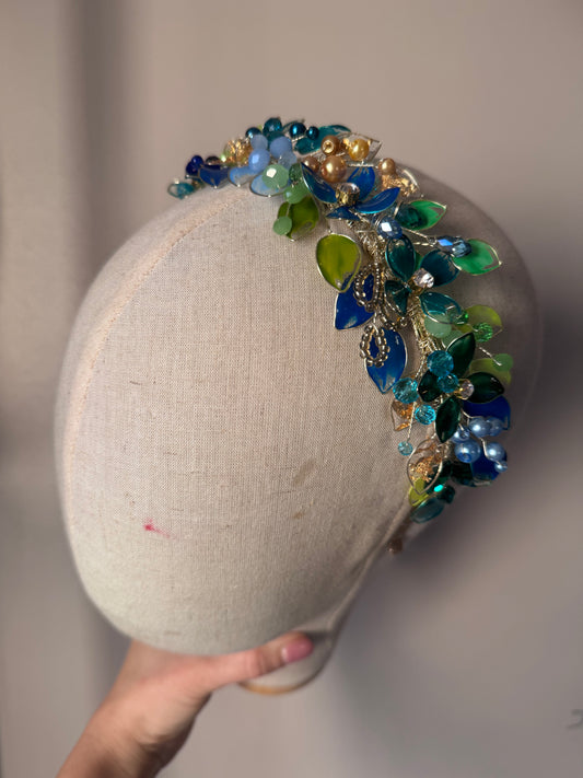 Blue and Green Low style Blue and Green Low style Precius pearls