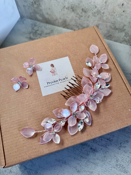 Rose Gold wedding guest comb Rose Gold wedding guest comb Precius pearls