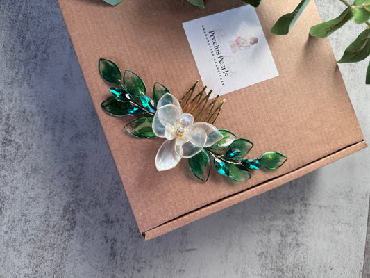 Orchid Comb Orchid Comb Precius pearls