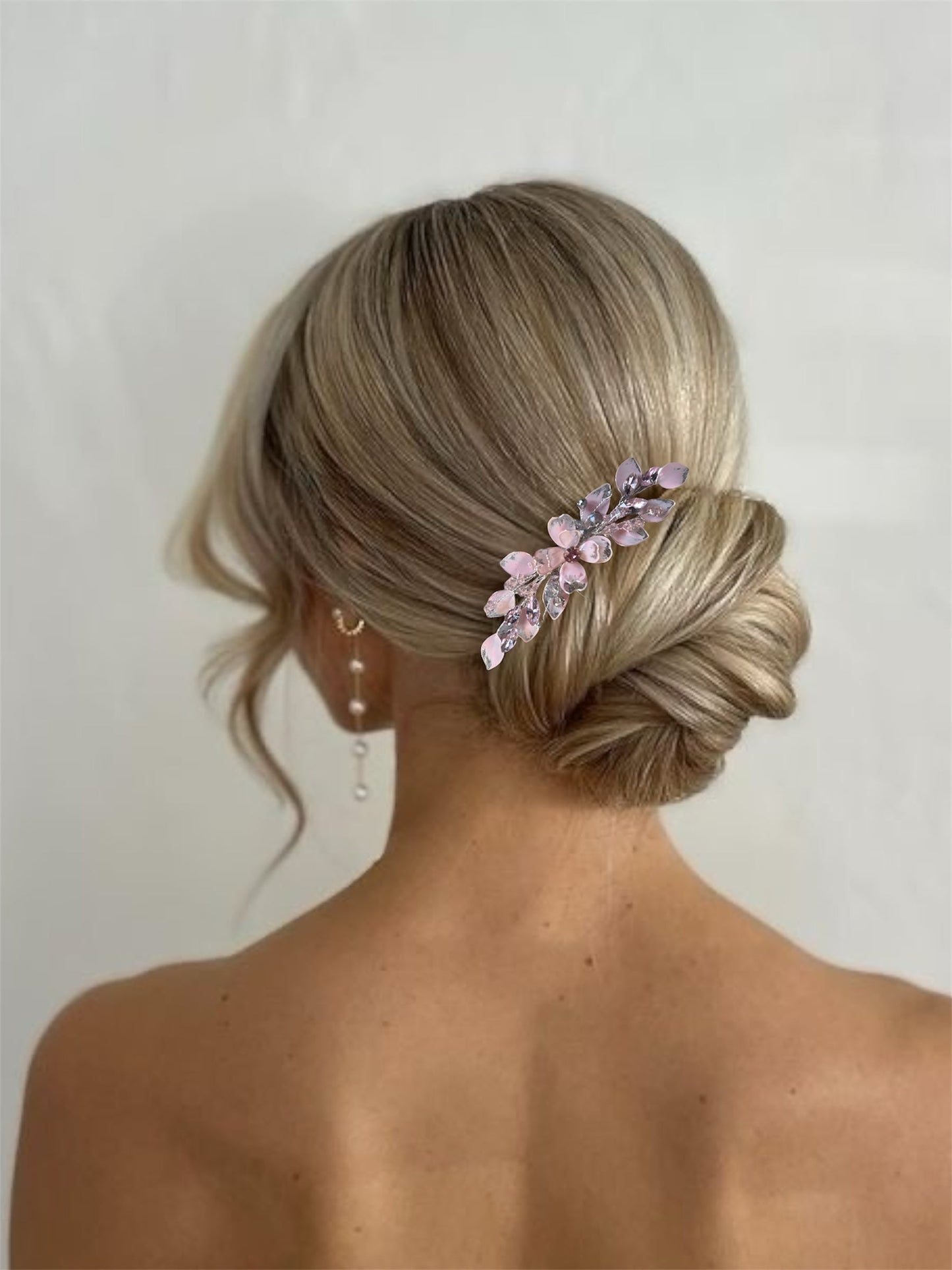 Pink Wedding gust comb Pink Wedding gust comb Precius pearls