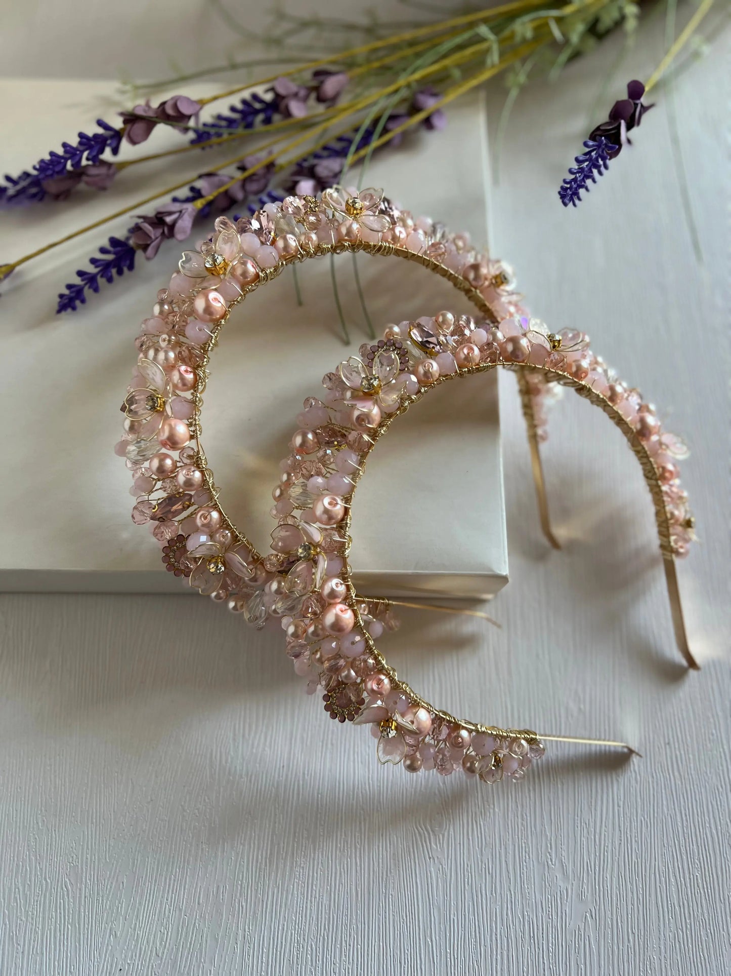 Flora Light Pink Flower Crown