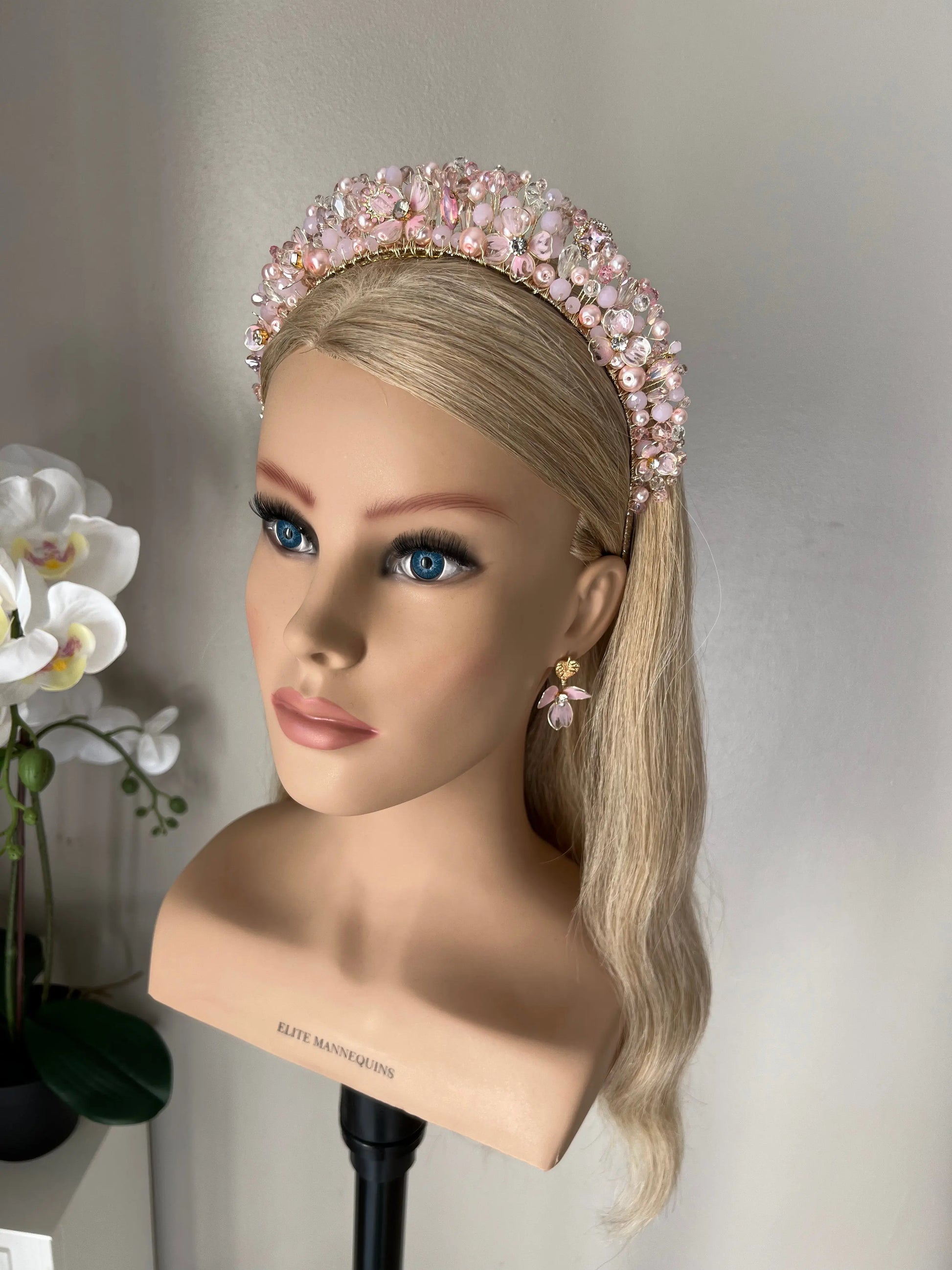 Flora Light Pink Flower Crown