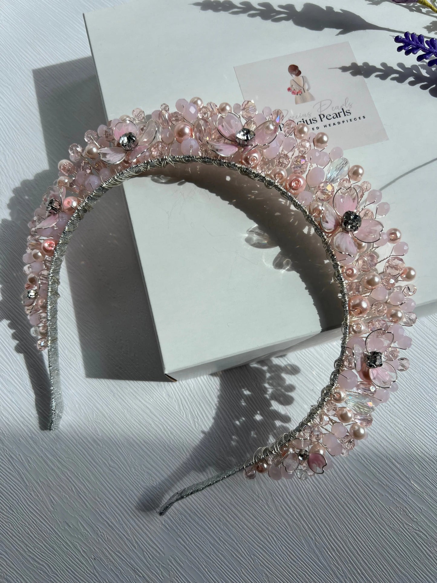 Flora Light Pink Flower Crown